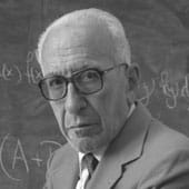 Calderón in front of blackboard